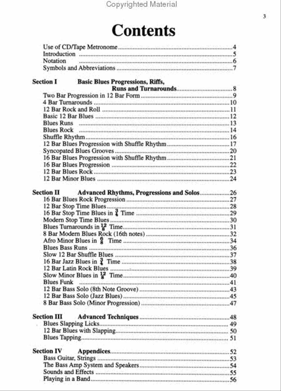 Progressive Blues Bass Licks (Book/CD) Bass Guitar scores gallery preview page 3