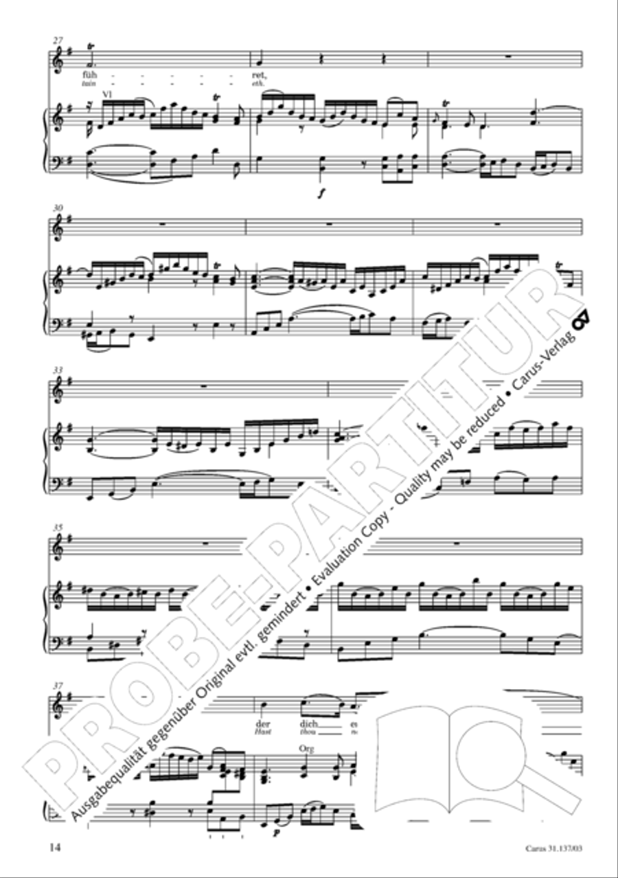 Praise ye, Almighty God, King and our ruler exalted (Lobe den Herren, den machtigen Konig der Ehren) ATB scores gallery preview page 15