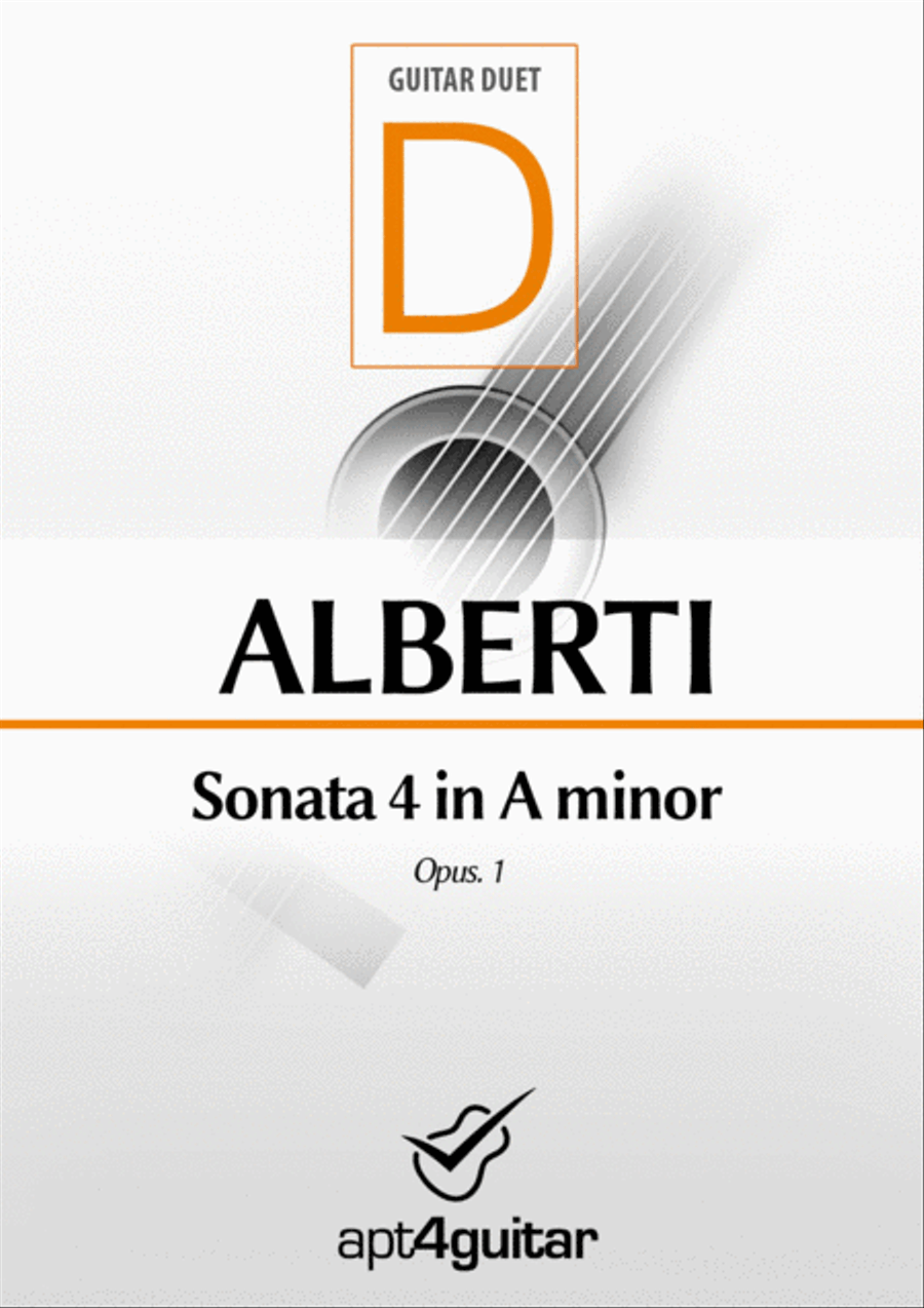 Sonata 4 in A minor Sonata 4 in A minor Acoustic Guitar scores gallery preview page 1