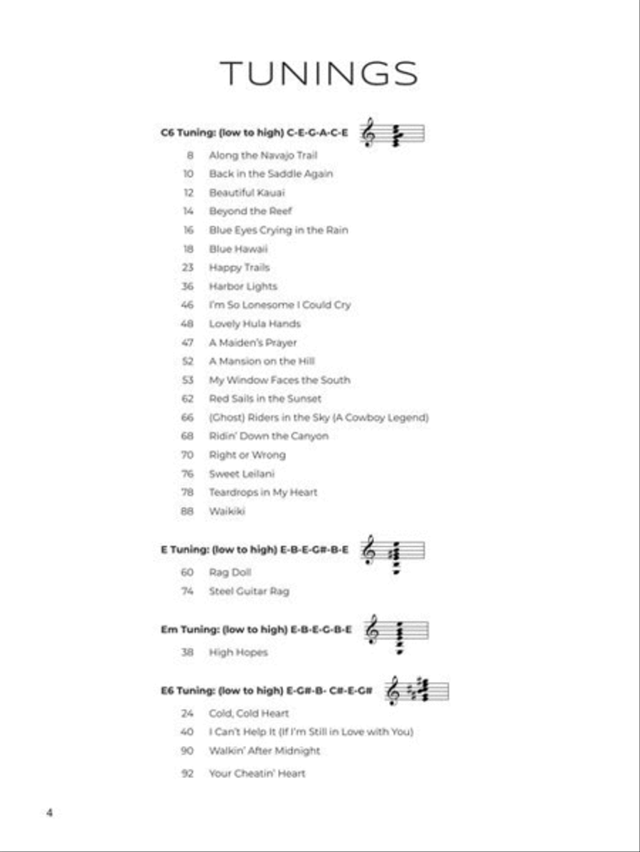 First 50 Songs You Should Play on Lap Steel Guitar Electric Guitar scores gallery preview page 5