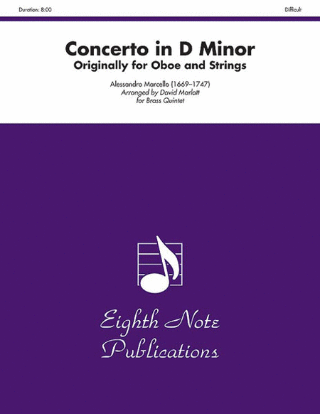 Concerto in D Minor (Originally for Oboe and Strings)