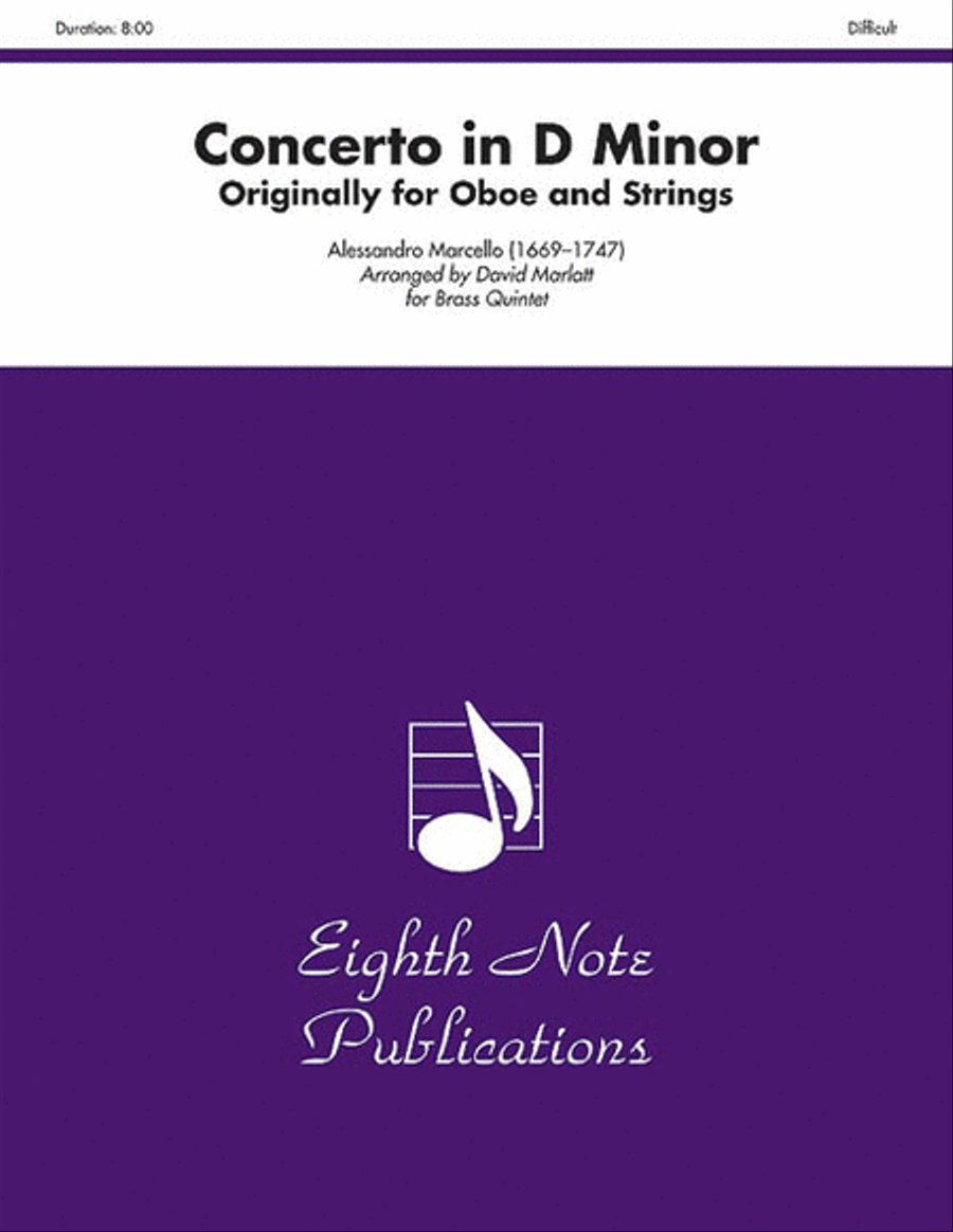 Concerto in D Minor Brass Quintet scores gallery preview page 1
