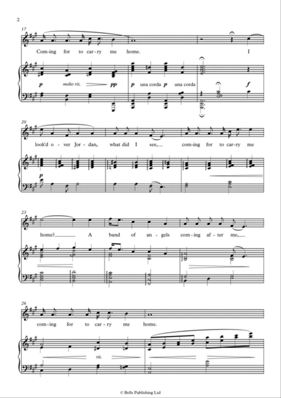 Swing low, sweet chariot Voice Solo scores gallery preview page 2