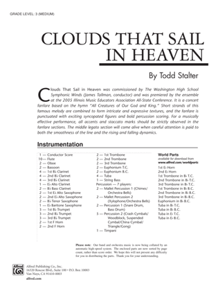 Clouds That Sail in Heaven: Score