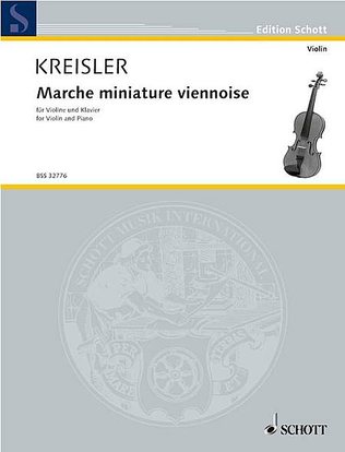 Book cover for Kreisler Marche Miniature Viennoise Vln