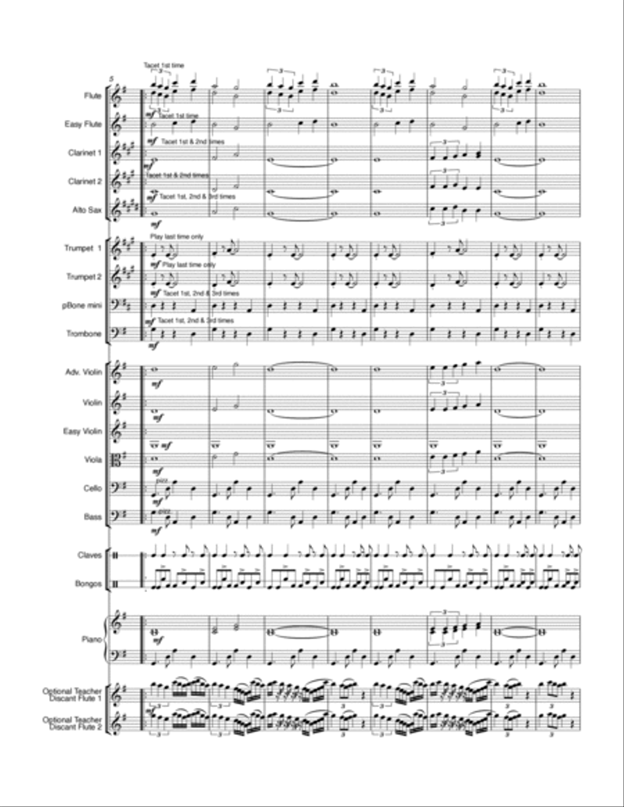 Latin Lullaby Full Orchestra scores gallery preview page 2