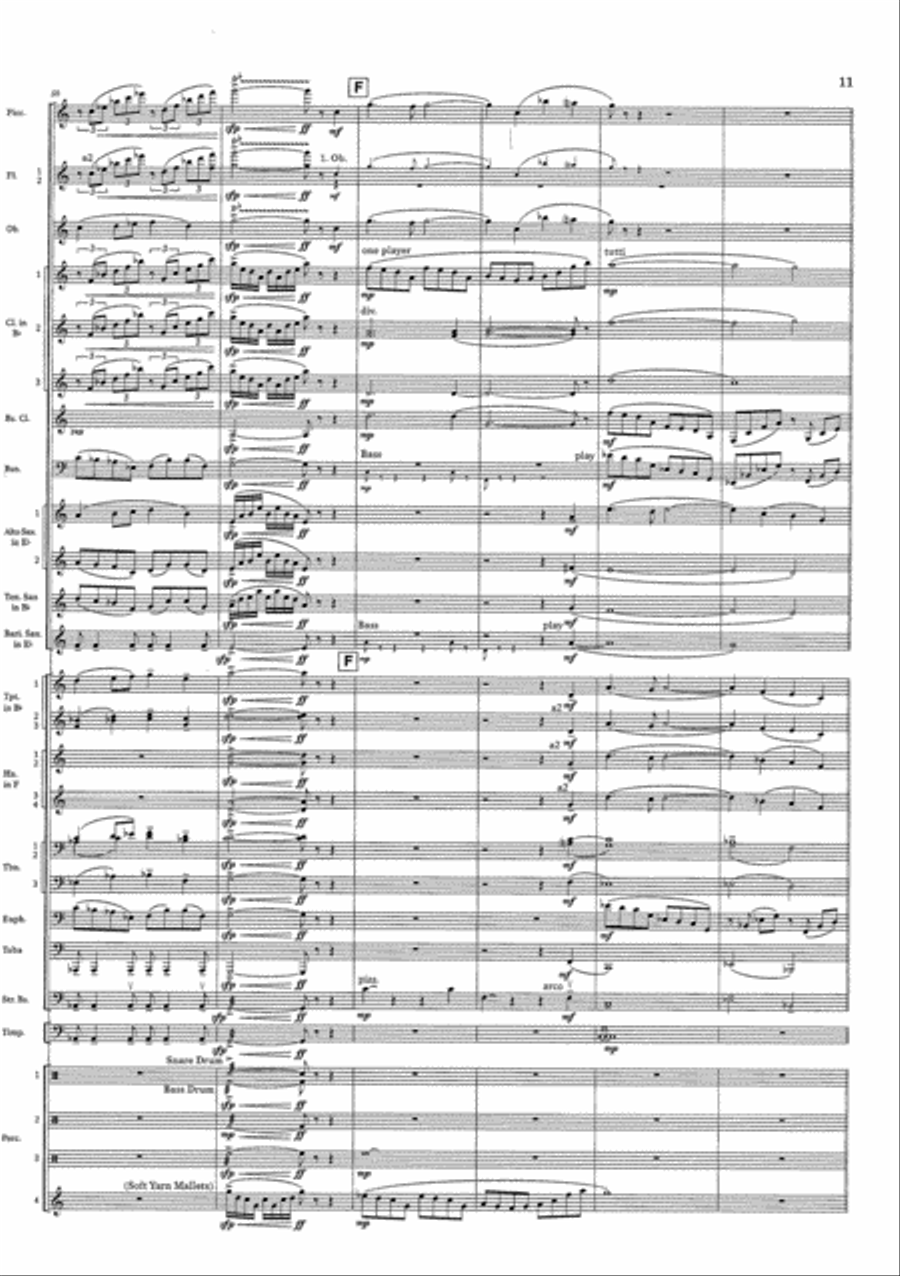 Cry of the Last Unicorn Concert Band scores gallery preview page 11