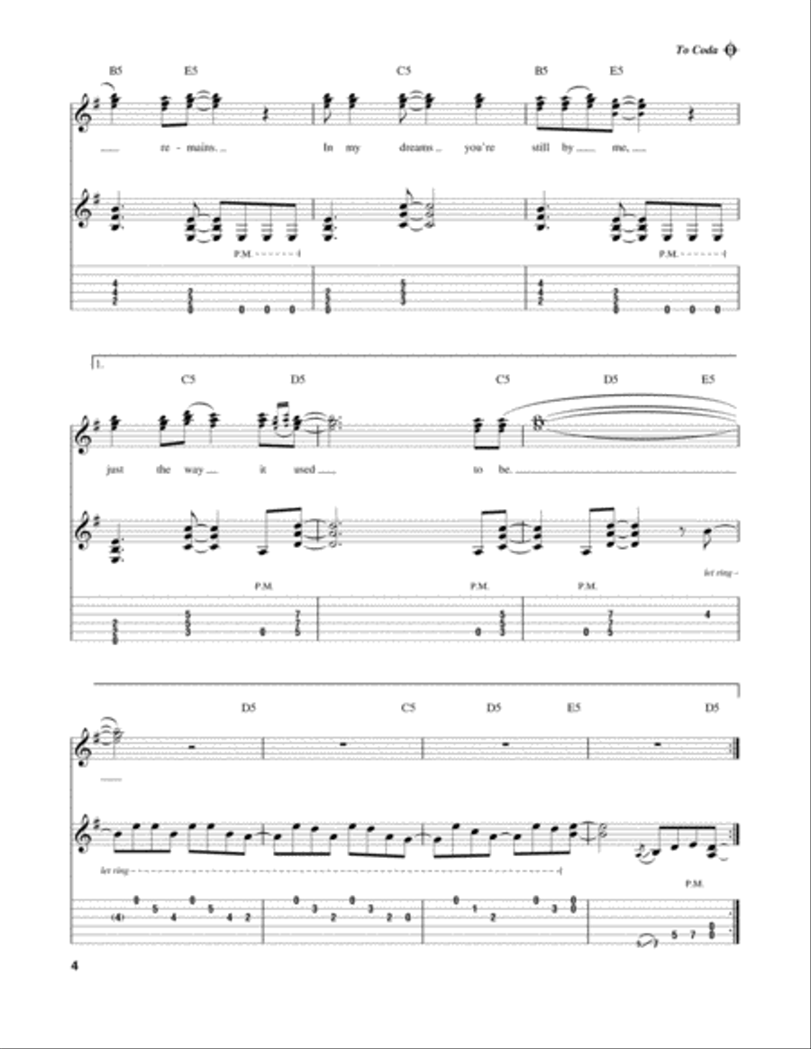 In My Dreams Electric Guitar scores gallery preview page 4