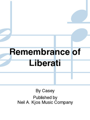 Book cover for Remembrance of Liberati