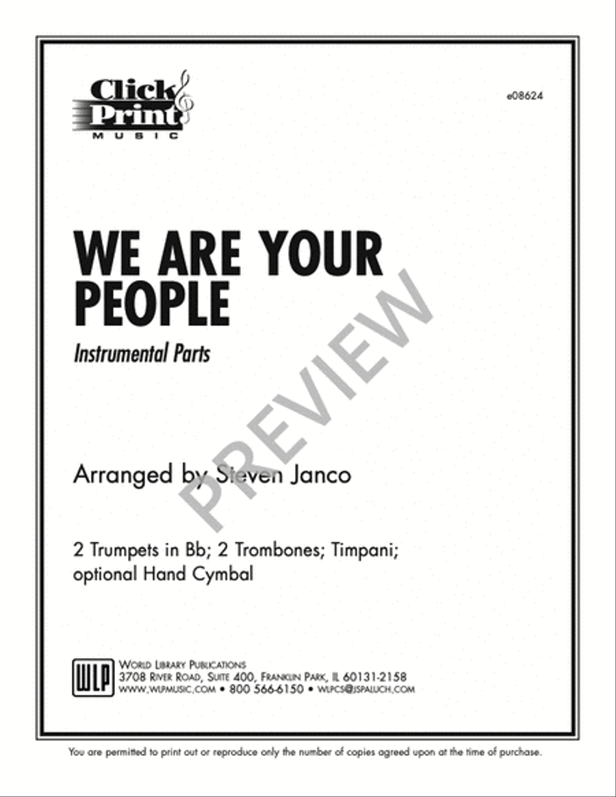 We Are Your People - Instrumental Edition Trombone scores gallery preview page 10