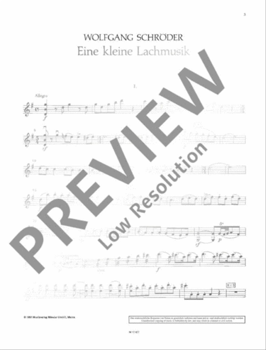 Eine kleine Lachmusik String Quartet scores gallery preview page 16