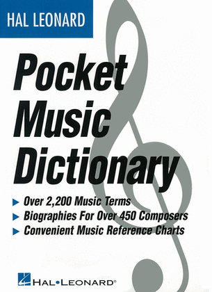 Book cover for The Hal Leonard Pocket Music Dictionary