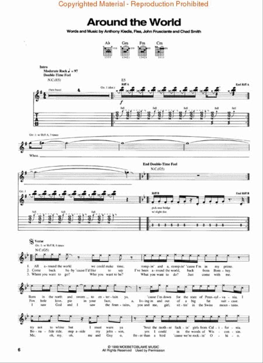 Red Hot Chili Peppers – Californication Electric Guitar scores gallery preview page 3