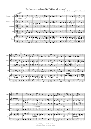 Beethoven Symphony No.7 (slow movement) for Brass Quartet