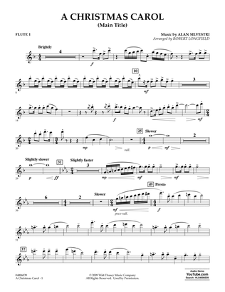 A Christmas Carol (Main Title) (arr. Robert Longfield) - Flute 1