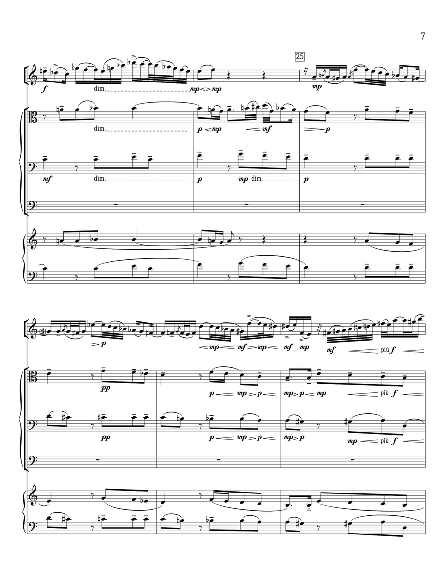 VARIATION 25 (from the GOLDBERG VARIATIONS) Chamber Orchestra scores gallery preview page 6