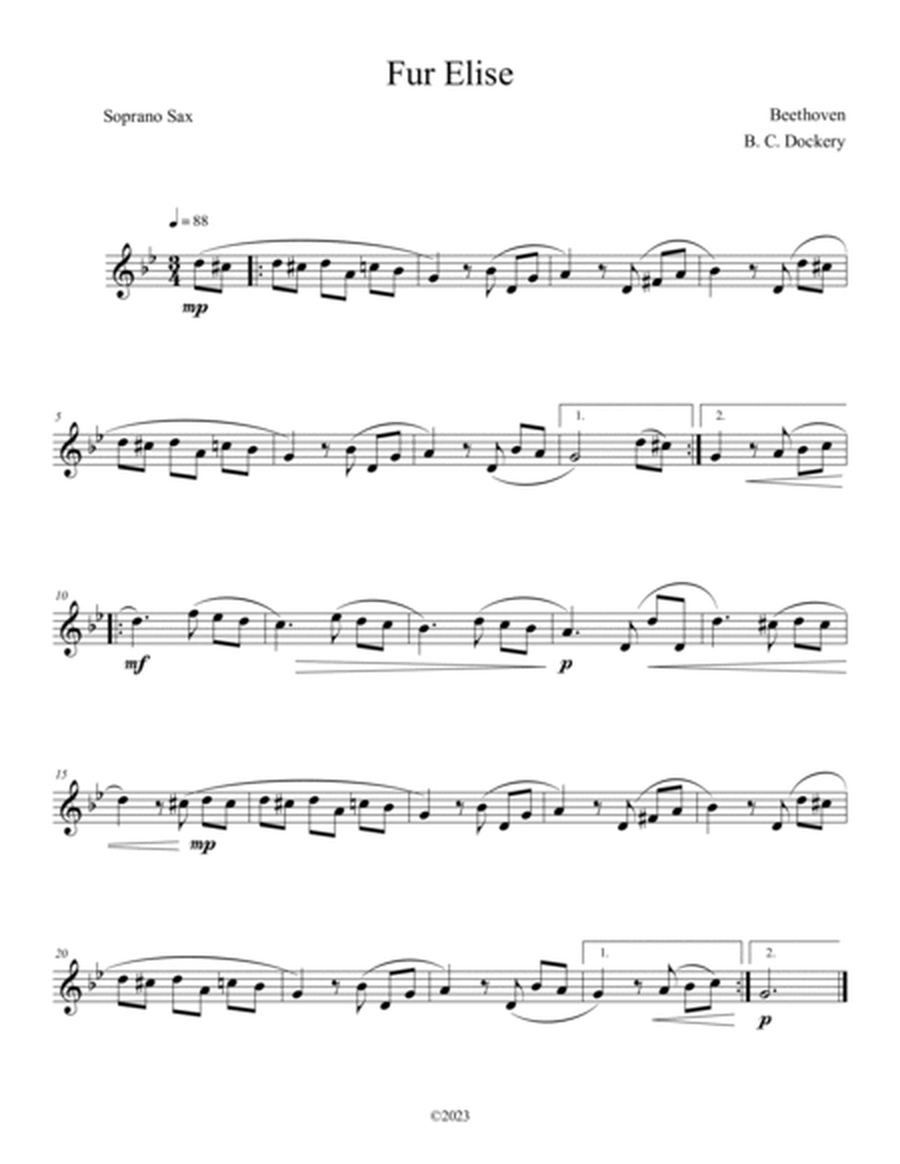 Fur Elise (Sax Quintet) image number null