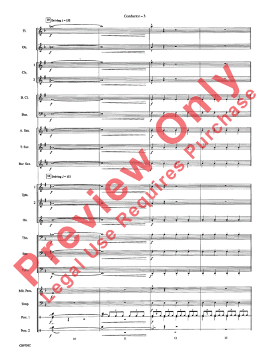 Batman Theme Concert Band scores gallery preview page 6