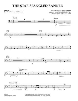 The Star Spangled Banner - Pt.5 - Trombone/Bar. B.C./Bsn.