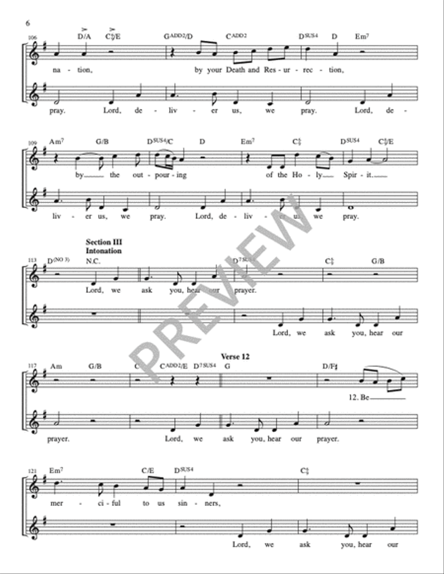 The Litany of the Saints for the Easter Vigil and for Baptism - Guitar edition Guitar scores gallery preview page 7