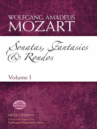 Book cover for Mozart - Sonatas Fantasies & Rondos Vol 1