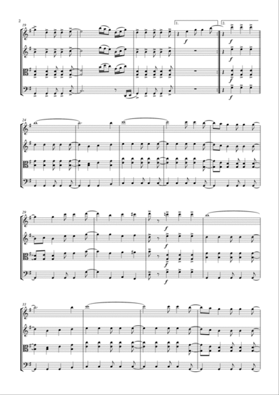 Oh Happy Day Oh Happy Day String Quartet scores gallery preview page 2