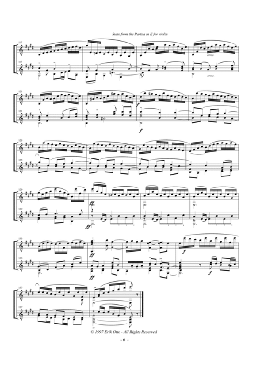 Prelude from the Bach violin partita uin E major, transcribed by Rachmaninov - for 2 guitars