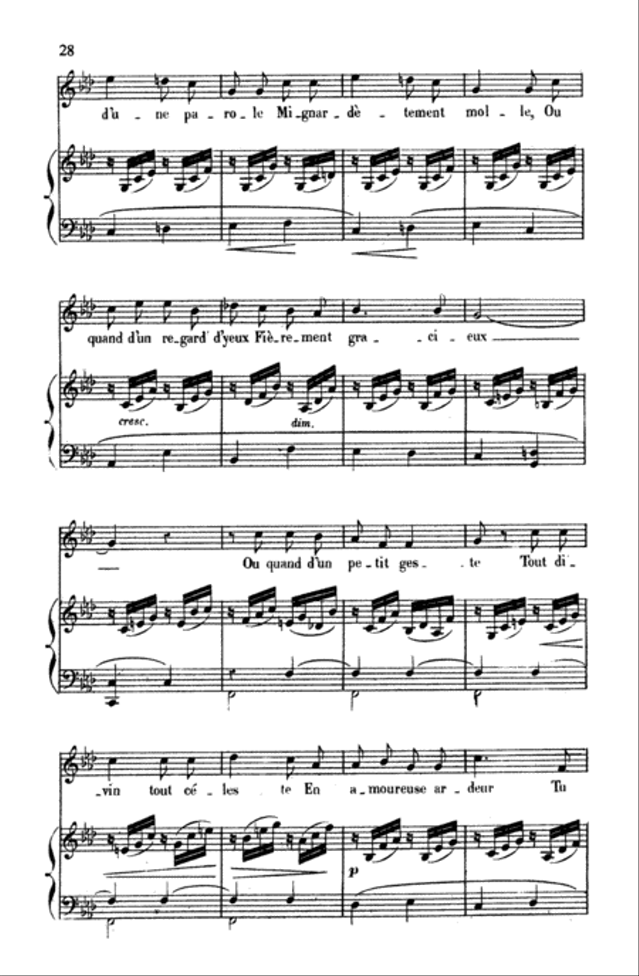 Gounod: Songs, Volume I, Medium Voice (French) Medium Voice scores gallery preview page 2