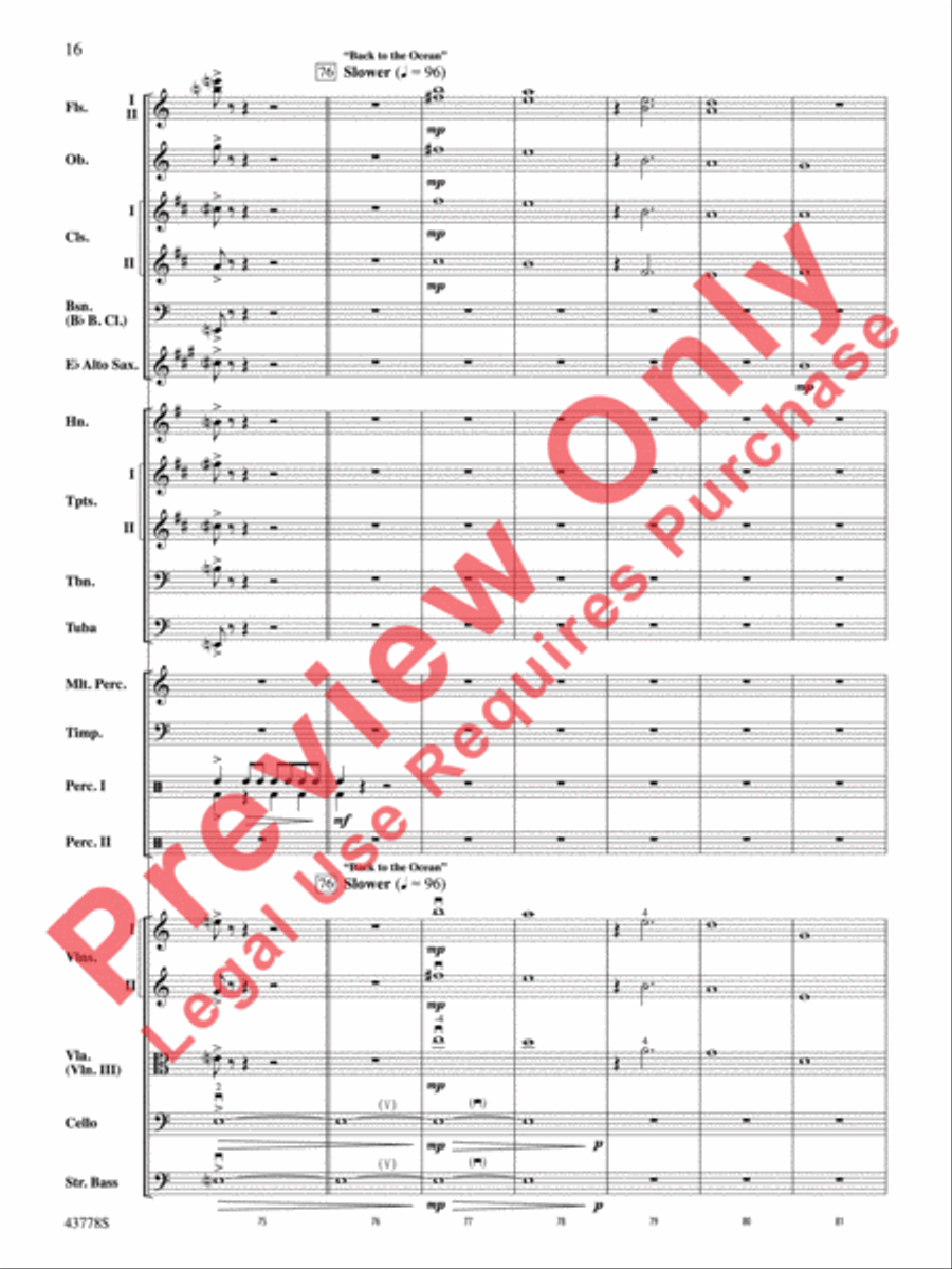 Godzilla Full Orchestra scores gallery preview page 17