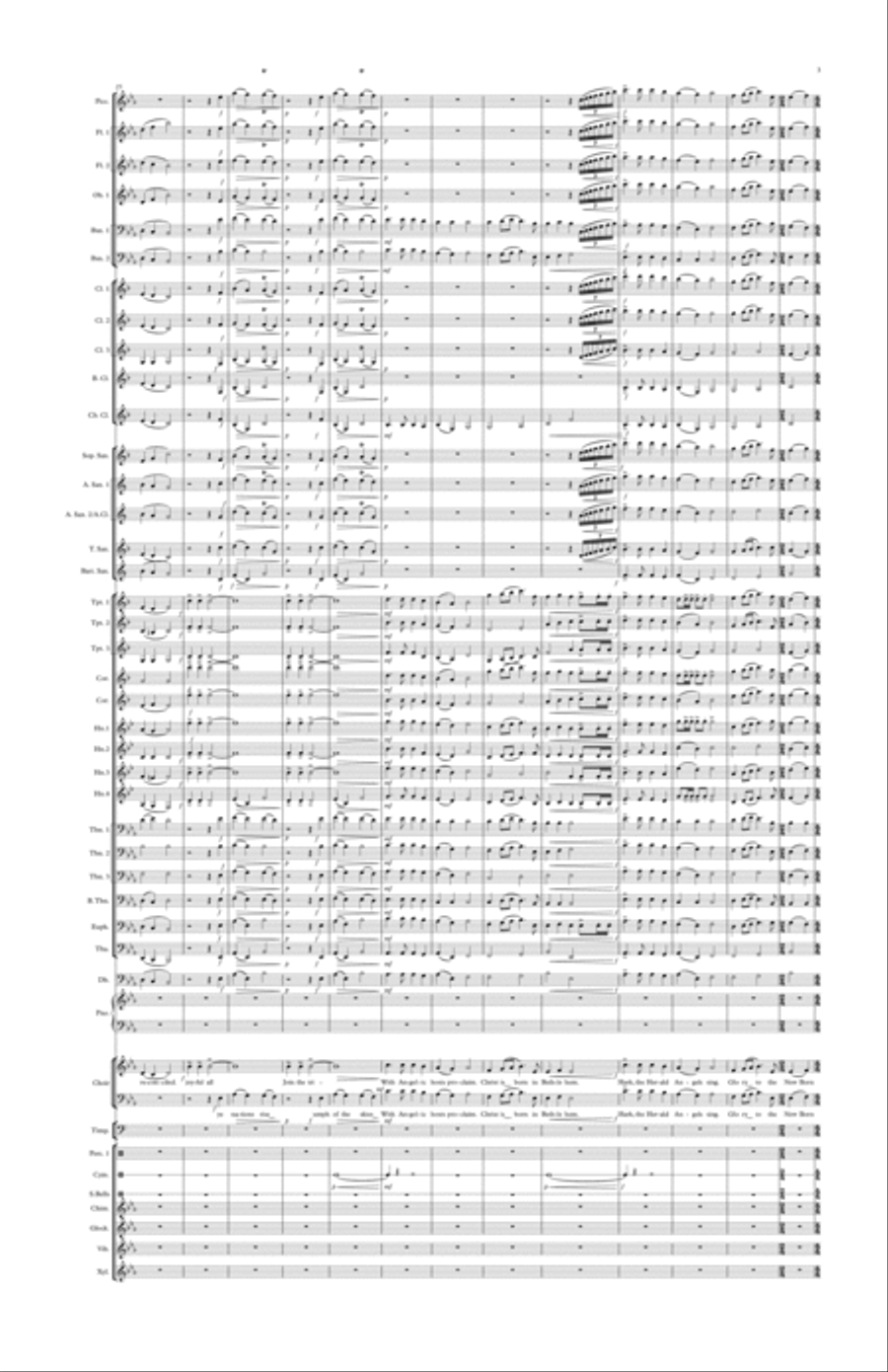 A Winds Christmas Spirit & Sing Along Concert Band scores gallery preview page 3