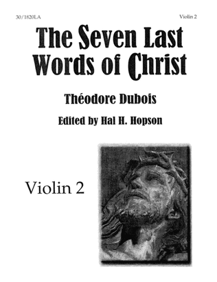 Book cover for The Seven Last Words of Christ - Violin 2
