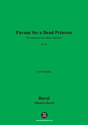 Book cover for Ravel-Pavane pour une infante défunte(Pavane for a Dead Princess),M.19,for Orchestra