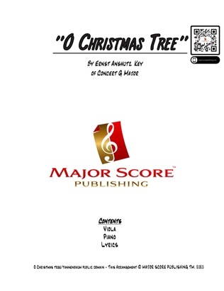 O Christmas Tree - Viola & Piano - G Major