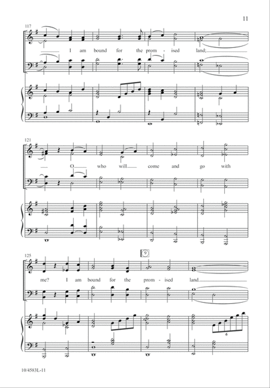 Saints Bound for Heaven Saints Bound for Heaven 4-Part scores gallery preview page 12