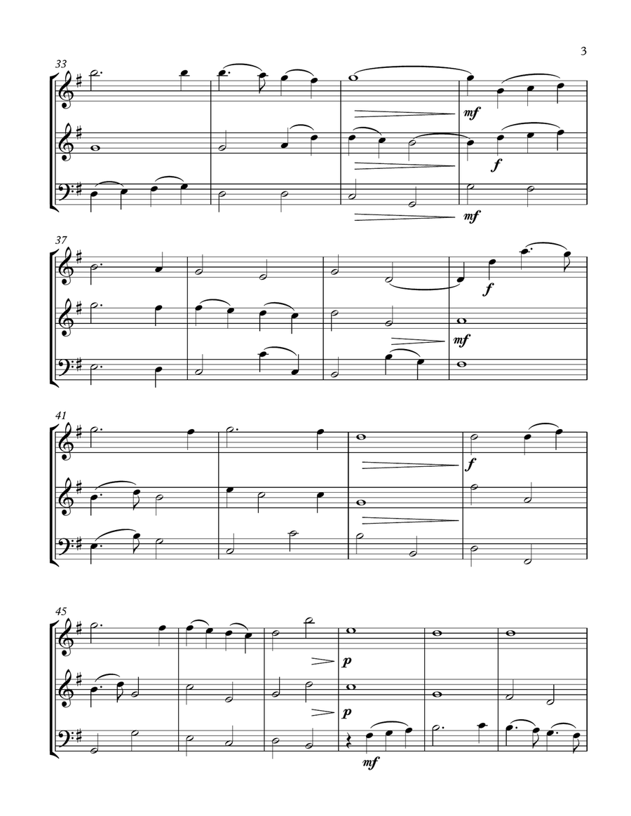 You Raise Me Up String Trio scores gallery preview page 3