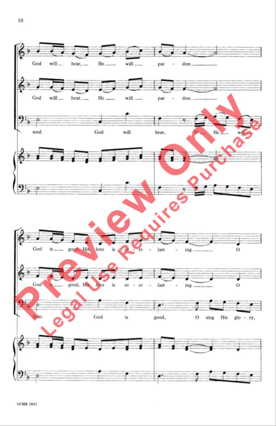 My Soul Longs for You, O God 3-Part scores gallery preview page 10