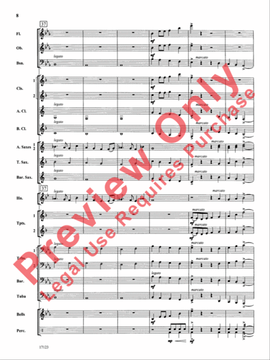 Westbrook March Concert Band scores gallery preview page 9