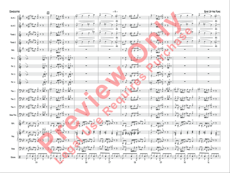 Give Up the Funk Jazz Ensemble scores gallery preview page 19