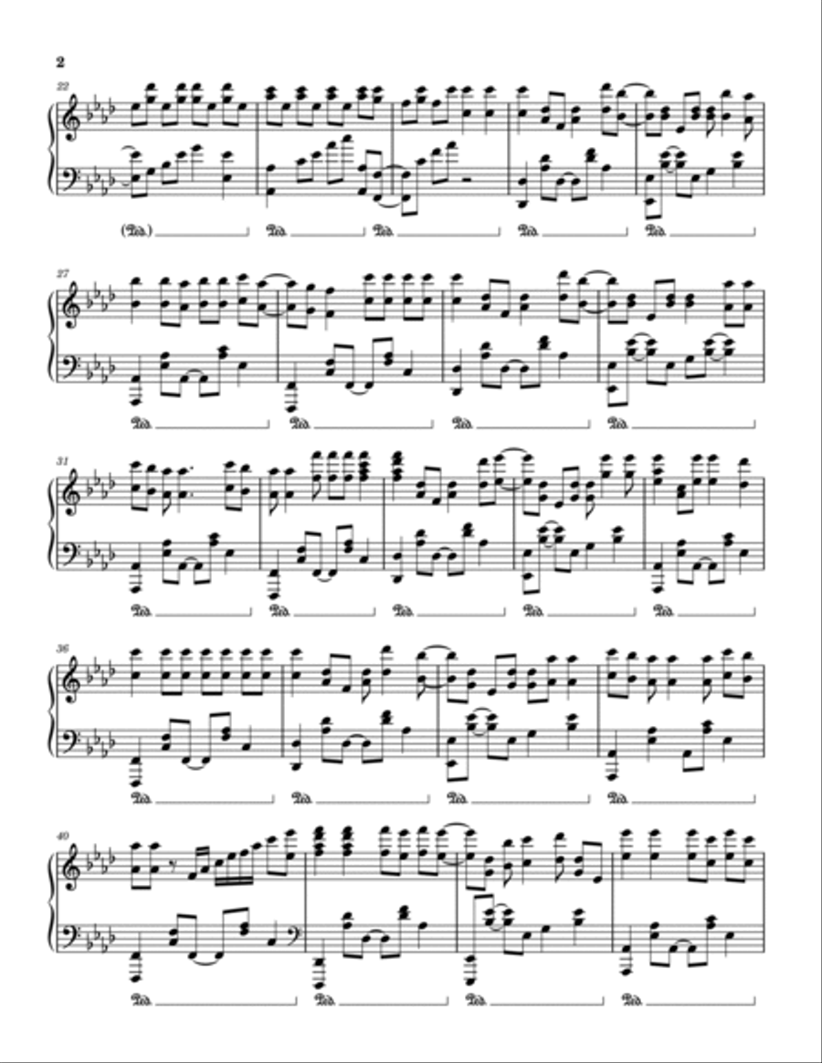 Viva La Vida Piano Solo scores gallery preview page 2