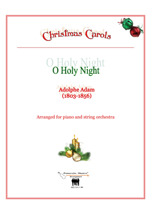 Book cover for O Holy Night- Arranged for Piano and String orchestra