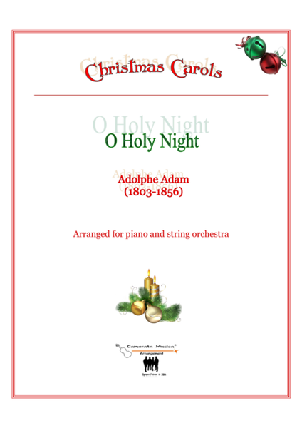 O Holy Night- Arranged for Piano and String orchestra image number null