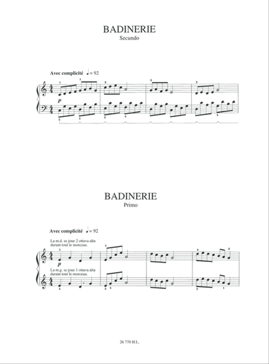Mes premiers pas a quatre mains - Volume 2 Piano Duet scores gallery preview page 3