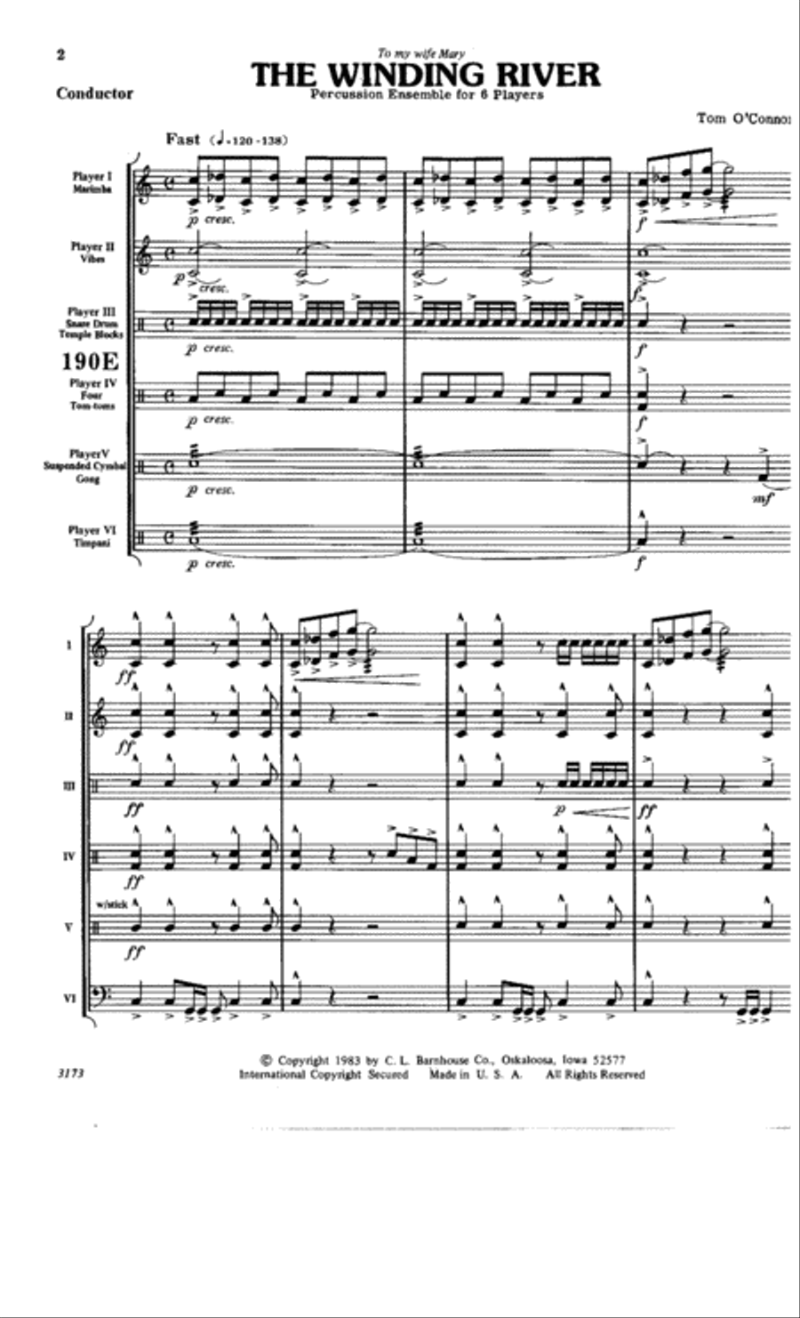 The Winding River Percussion Ensemble scores gallery preview page 2