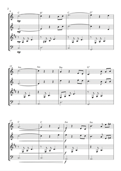 Ave Maria - Schubert - Woodwind Quartet with chords image number null
