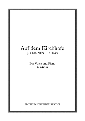 Book cover for Auf dem Kirchhofe (D Minor)