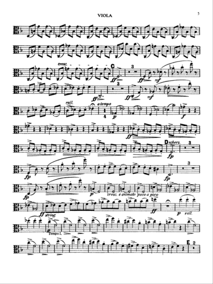Borodin: String Quartet No. 2 in D Major String Quartet scores gallery preview page 5