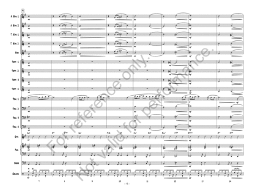 Somewhere In The Moonlight Jazz Ensemble scores gallery preview page 5