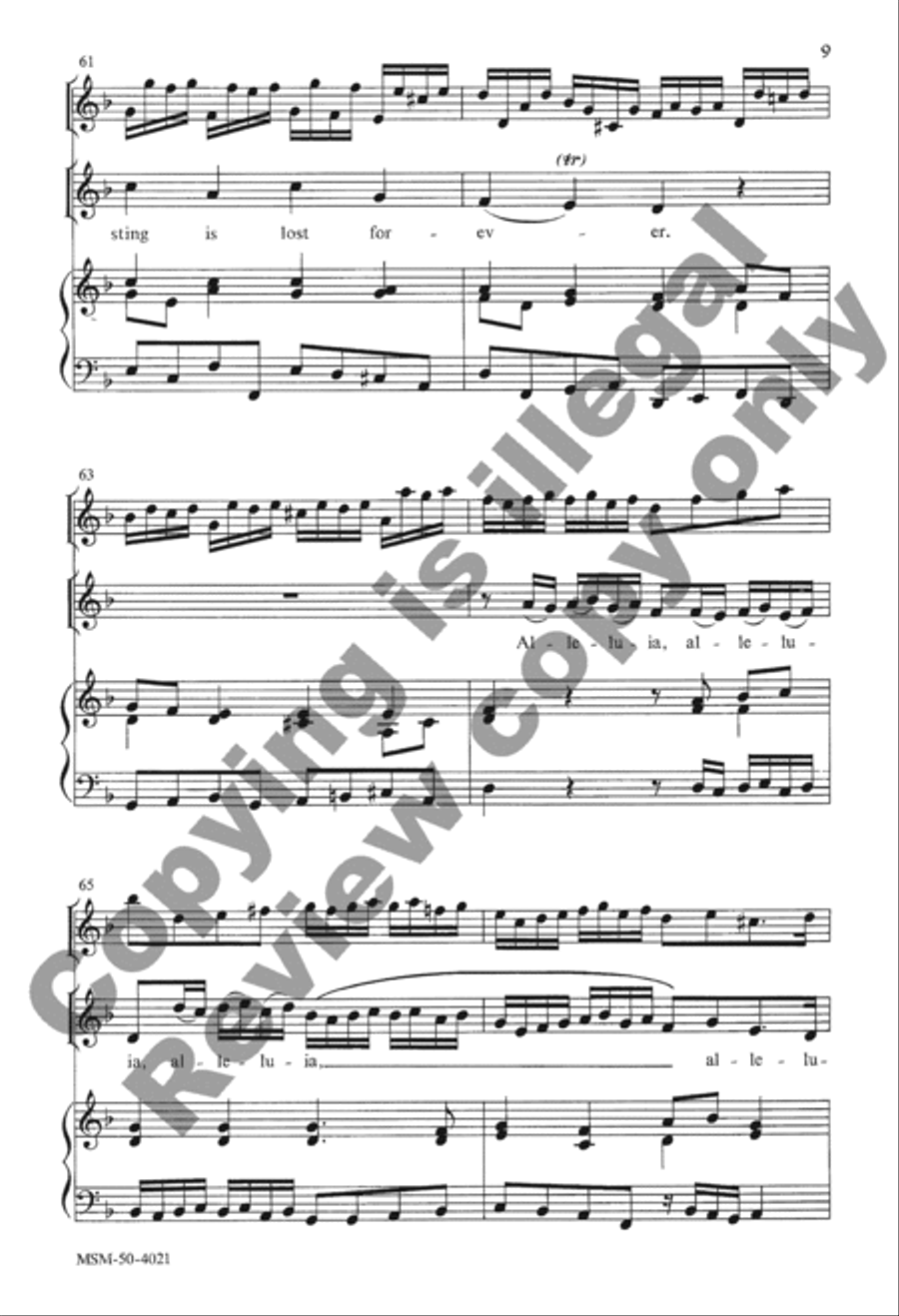Christ Jesus Lay in Death's Strong Bands 4-Part scores gallery preview page 19