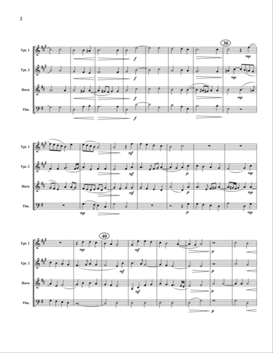Dixit Maria Brass Quartet scores gallery preview page 2
