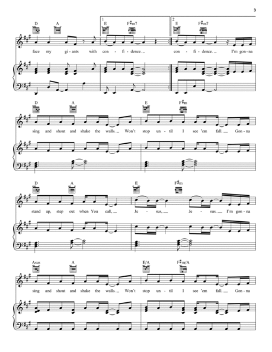 Confidence Piano, Vocal, Guitar scores gallery preview page 3